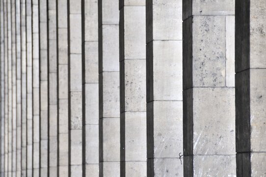 Column row, main railway station in Stuttgart, Baden-W&uuml;rttemberg, Germany