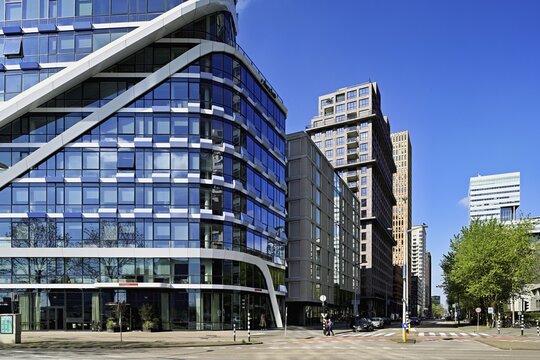 400 Beethovenstraat NautaDutilh office building by UN studio, Zuidas financial district, Amsterdam, North Holland, Netherlands