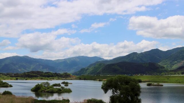 Jirisan Mountain and Seomjingang River Clouds Timelapse Landscape in Korea - 지리산과 섬진강 구름 타임랩스 풍경, 대한민국