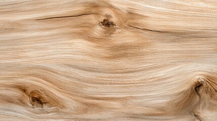 Light Brown Wood Grain Texture with Knots and Natural Patterns.