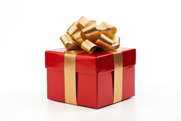 Obraz premium Christmas present gift white background celebration.