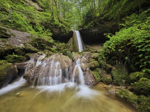 Schwarzenbach Waterfall, Baar, Canton Zug, Switzerland