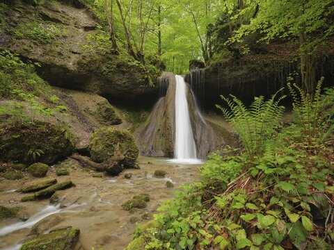 Schwarzenbach Waterfall, Baar, Canton Zug, Switzerland