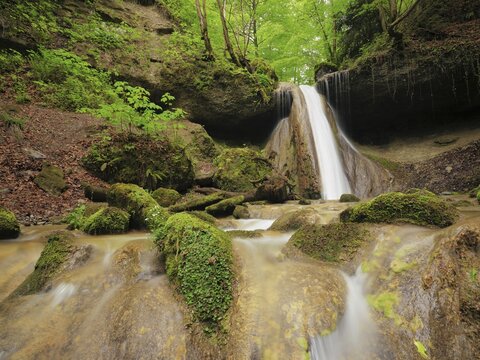 Schwarzenbach Waterfall, Baar, Canton Zug, Switzerland