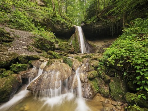 Schwarzenbach Waterfall, Baar, Canton Zug, Switzerland