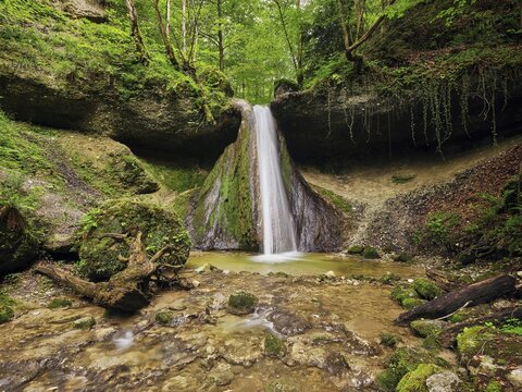 Schwarzenbach Waterfall, Baar, Canton Zug, Switzerland