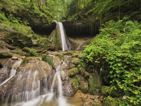 Schwarzenbach Waterfall, Baar, Canton Zug, Switzerland