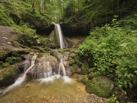 Schwarzenbach Waterfall, Baar, Canton Zug, Switzerland