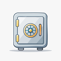 Illustration of a secured deposit box, ideal for financial security and wealth preservation