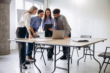 Business group working together at the office