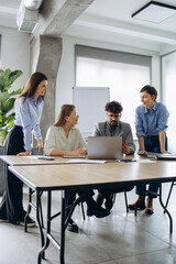 Business group working together at the office