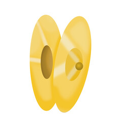 Illustration of musical instruments cymbals 