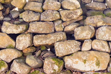 Stacked Stone Wall