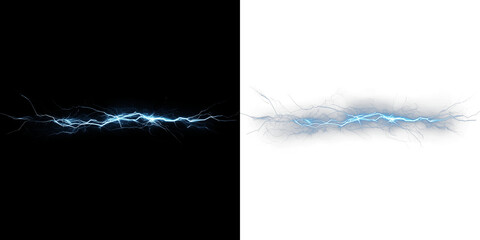 Electric blue lightning bolt overlay on contrasting backgrounds, showcasing dynamic energy and vibrant visual effects for creative design projects and digital artwork enhancement