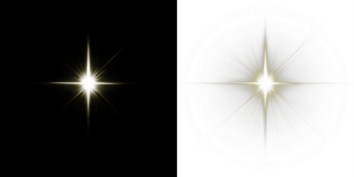 Bright starburst overlay on contrasting backgrounds, creating a stunning visual effect for design projects, enhancing creativity and adding depth to various compositions