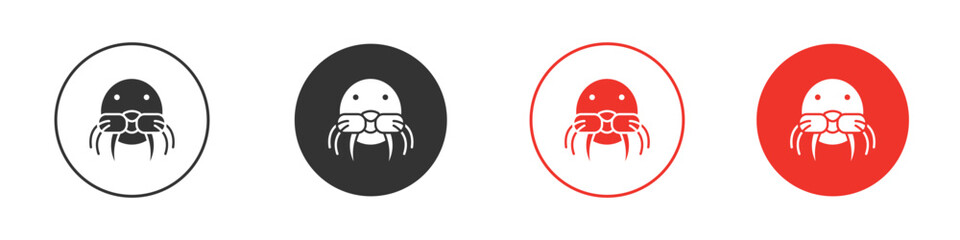Fototapeta premium Walrus icon. pictogram sign for Ui UX