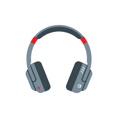 headphones on white background