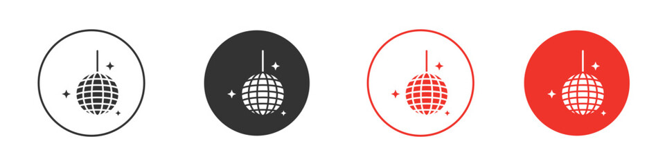 Mirror ball icon. pictogram sign for Ui UX