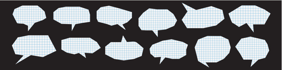 Message bubbles illustration template design