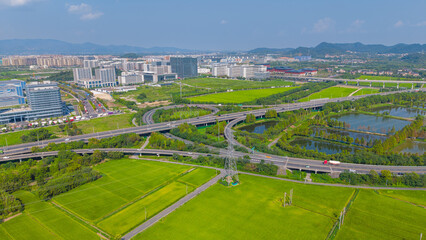 aerial view of paris