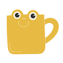 Cute green frog-shaped mug for cosy tea or coffee lovers and fun kitchen decor