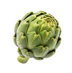 Obraz premium Whole Artichoke, Isolated, Cutout, Transparent PNG