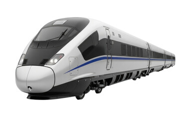 Fototapeta premium High-Speed Train, Isolated, Cutout, Transparent PNG