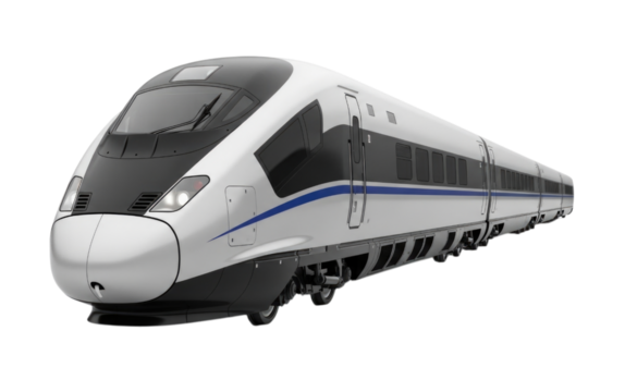 High-Speed Train, Isolated, Cutout, Transparent PNG
