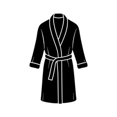 Stylish bathrobe vector design perfect for spa, hotel, and bathroom-themed projects