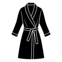Stylish bathrobe vector design perfect for spa, hotel, and bathroom-themed projects