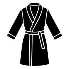 Stylish bathrobe vector design perfect for spa, hotel, and bathroom-themed projects