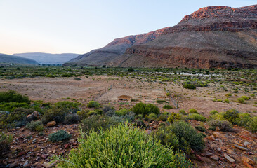 Very old graves next to the Biedouw hiking trail in Western Cape, South Africa.