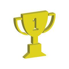 Trophy cup icon design template