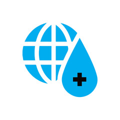 "Global Health Icon – Medical Aid &diabetes safely icon