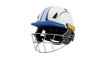 Cricket helmet protection gear for sport isolated PNG with Transparent Background