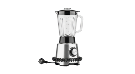 Blender kitchen appliance for smoothie preparation isolated PNG with Transparent Background