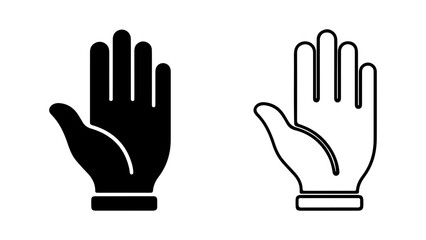 Fototapeta premium Hand gesture icons with transparent background
