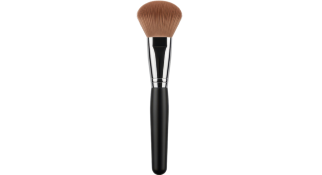 Makeup brush for cosmetic application isolated PNG with Transparent Background