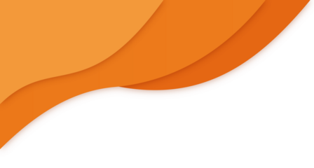 Abstract Orange Waves on White Background