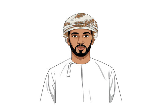 Omani man in traditional clothing, AR AA129