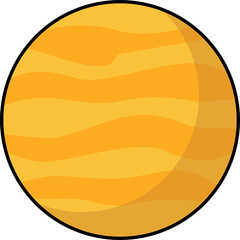 Venus | Planet Icon | Minimal Color Cosmic Design - for UI design, branding, cosmic aesthetics and educational visuals.