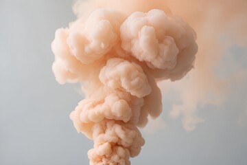Abstract cloud of pastel smoke against a soft background
