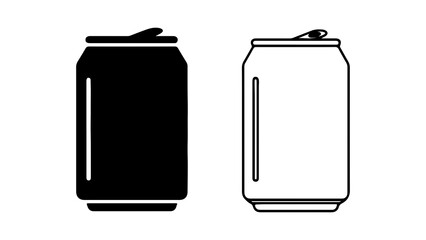 Aluminum cans with pull tabs with transparent background