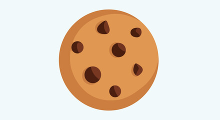 Delicious Chocolate Chip Cookie Sweet Treat.