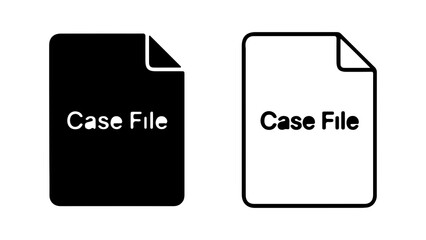 Case file icons with transparent background