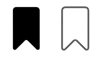 Bookmark icons with transparent background