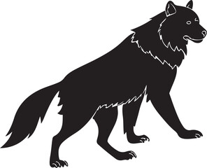 vector illustration of wolf 