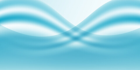 Blue and white business wave banner background. vector