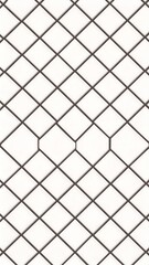 Fototapeta premium Brown diamond grid pattern over a white background. Clean design with repeating shapes