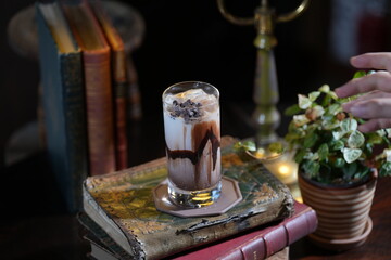 Rich Chocolate Latte with Whipped Cream